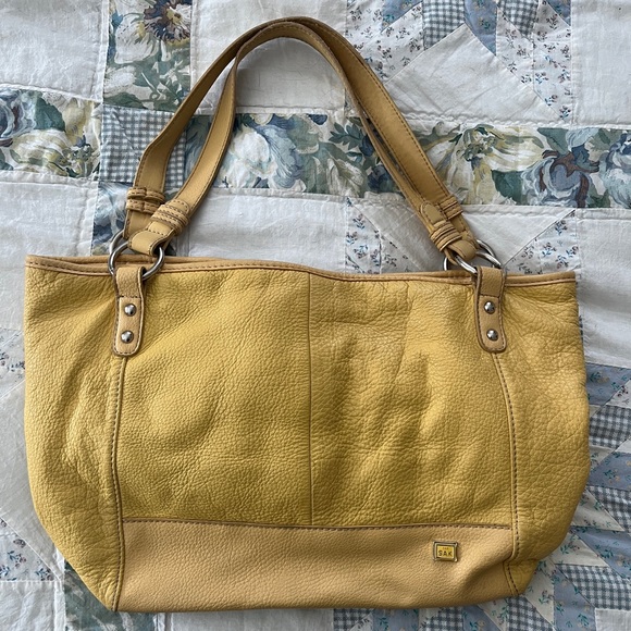 ☀️Vibrant yellow Y2K The Sak leather handbag - Picture 1 of 9